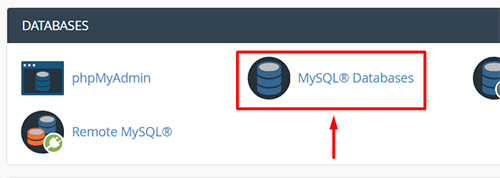 cpanel create database